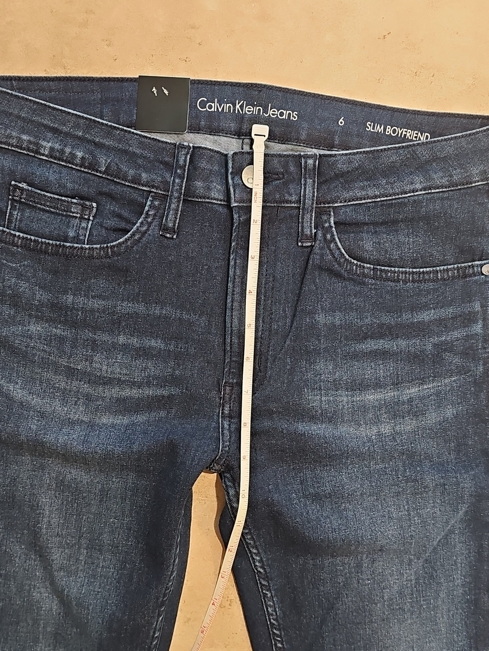 Calvin Klein Dark Indigo Slim Boyfriend Jeans - Picture 5 of 8